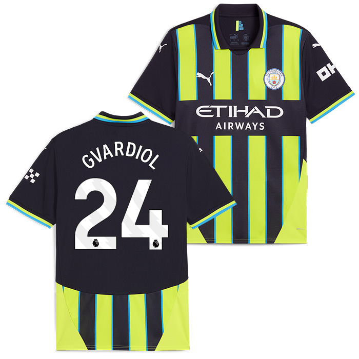 マンチェスターシティ 24-25 アウェイ 半袖 ユニフォーム No.24 グ