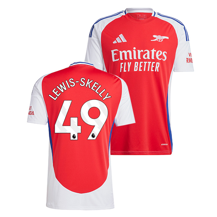 アーセナル 24-25 ホーム 半袖 ユニフォーム No.49 ルイス＝スケリー