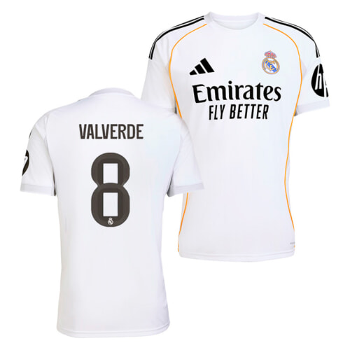 レアルマドリード 25-26 ホーム 半袖 ユニフォーム No.5 ベリンガム