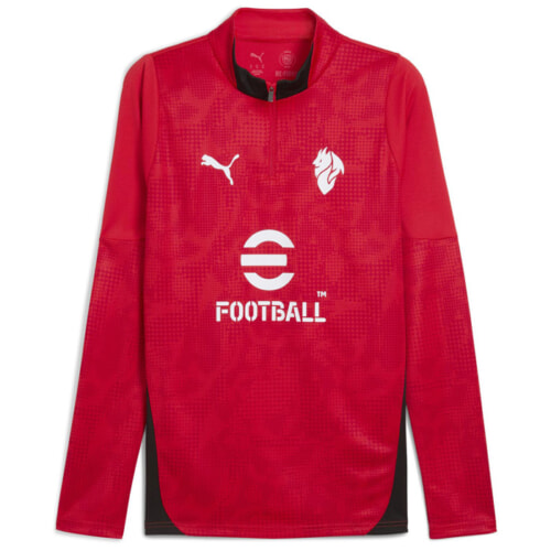 ACミラン 25-26 トレーニングシャツ 半袖＆ショーツ 上下セット(レッド