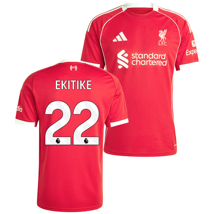 リバプール 25-26 ホーム 半袖 ユニフォーム No.22 エキティケ【adidas