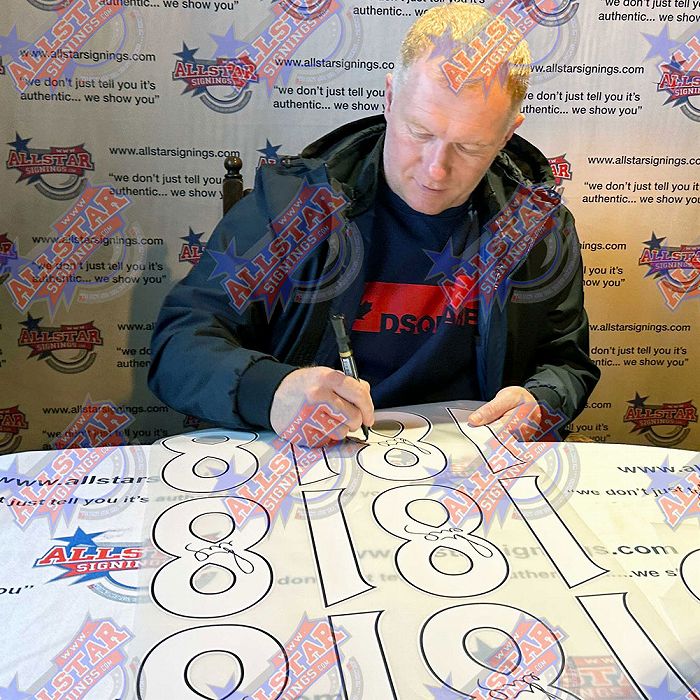 ライアン・ギグス＆ポール・スコールズ 直筆サイン入りユニフォーム