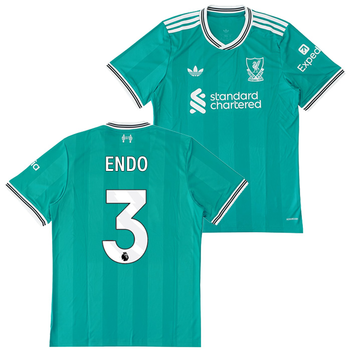 リバプール 25-26 サード 半袖 ユニフォーム No.3 遠藤航【adidas