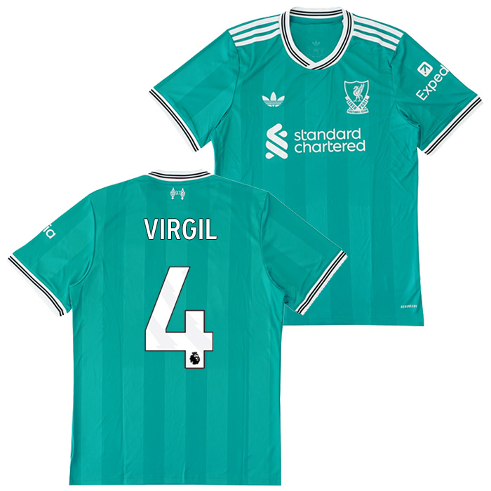 リバプール 25-26 サード 半袖 ユニフォーム No.4 フィルジル・ファン