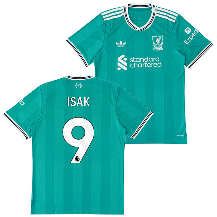 リバプール 25-26 サード 半袖 ユニフォーム No.9 イサク【adidas