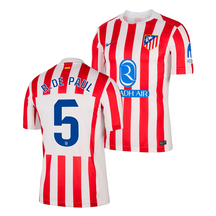 アトレチコマドリード 25-26 ホーム 半袖 ユニフォーム No.5 デ