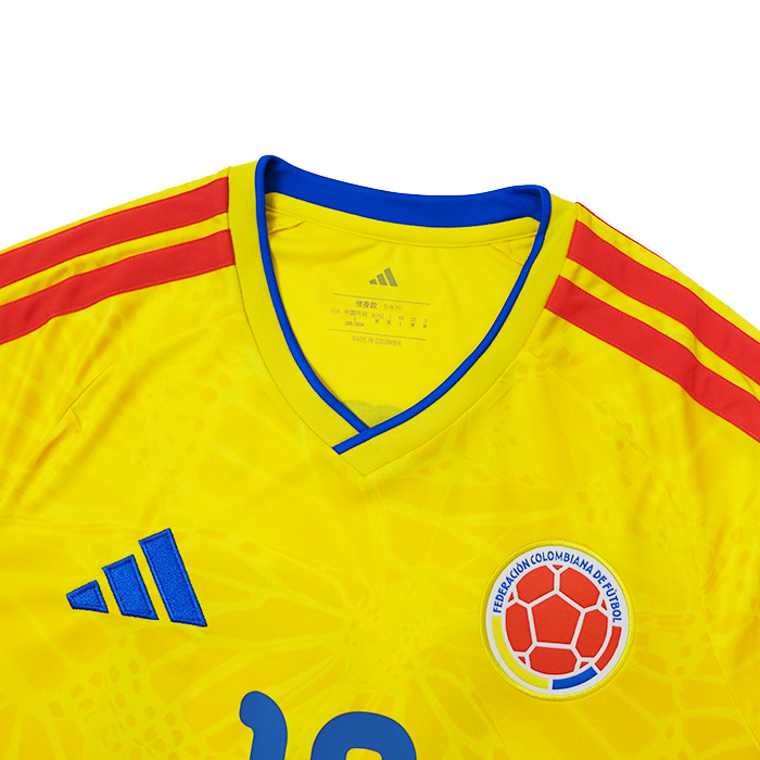 コロンビア代表 2026 ホーム 半袖 ユニフォーム No.10 ハメス【adidas