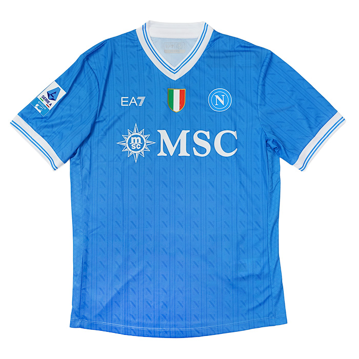 SSCナポリ 25-26 ホーム半袖 ユニフォーム No.8 マクトミネイ+セリエA