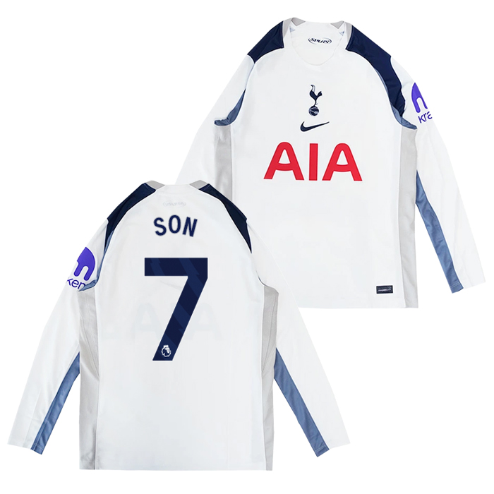 トッテナム 25-26 ホーム 長袖 ユニフォーム No.7 ソン・フンミン