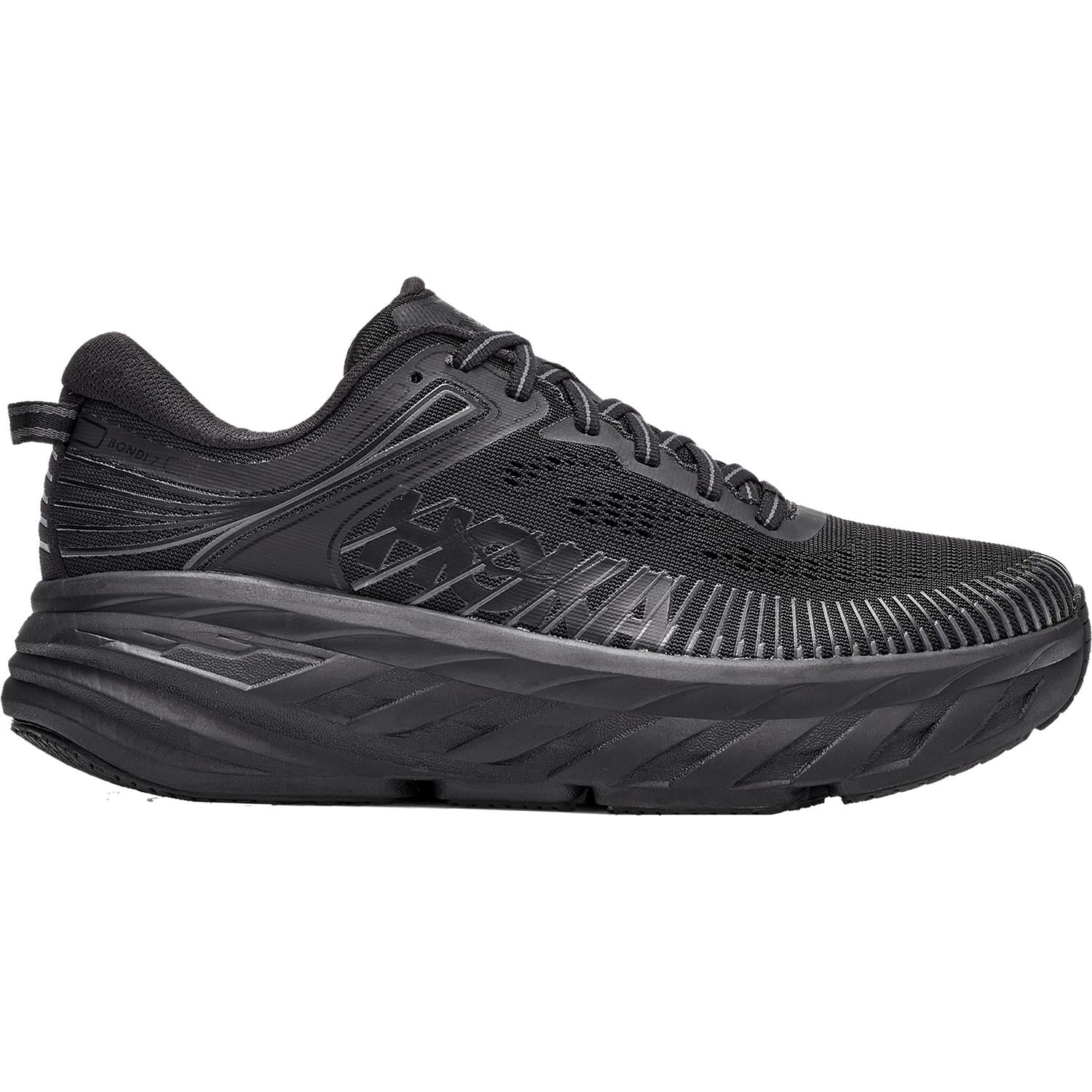 Women's Hoka Bondi 7 Black/Black Mesh – Footwear etc.