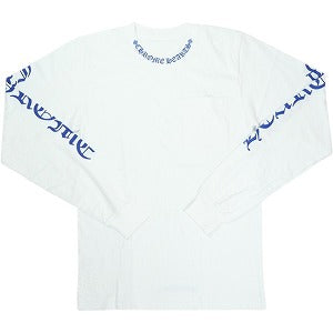CHROME HEARTS クロム・ハーツ NECK LOGO POCKET L/S TEE WHITE/DGR