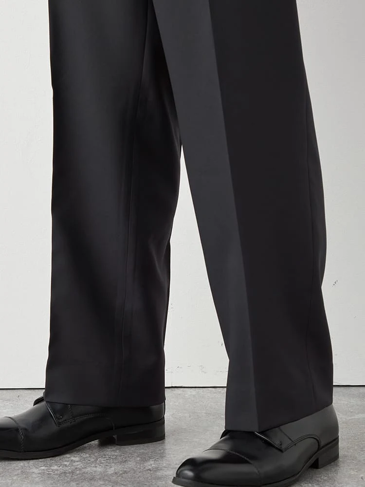 C．グレー 【股下73cm】スソ上げのいらない洗えるストレッチ