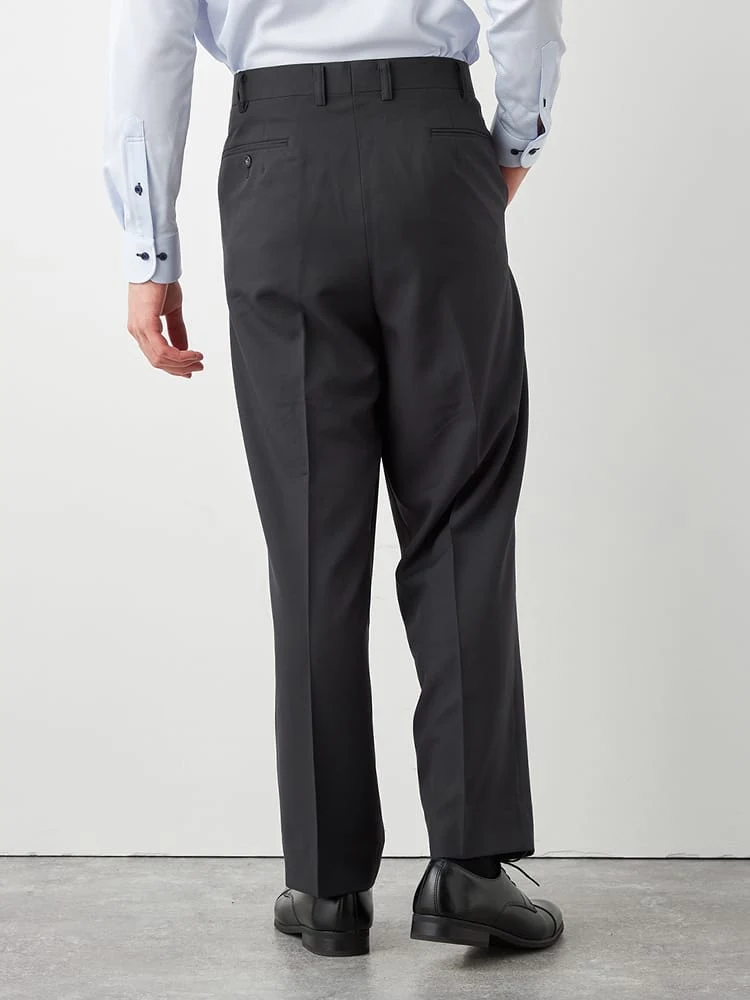 C．グレー 【股下73cm】スソ上げのいらない洗えるストレッチ