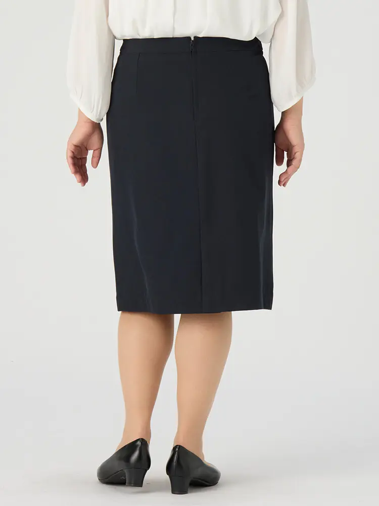 M．グレー 【17・19号限定】【WEB限定】洗えるストレッチスカート