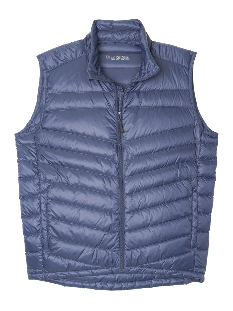 M．グレー 洗える軽量ダウンベストメンズ | フォーエル公式通販