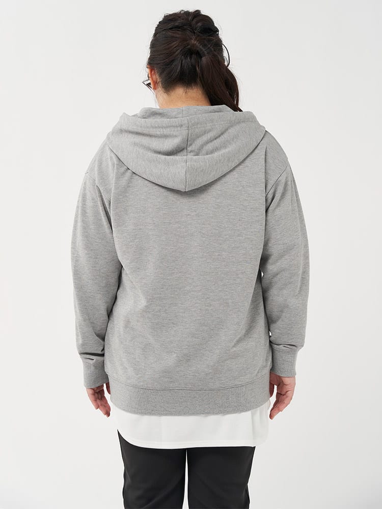 ゆうじRUFFLOG グレー フード付きパーカー XXL ゆうじRUFFLOG グレー