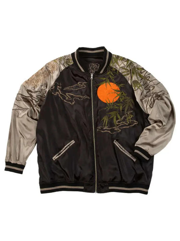 絡繰魂】満月竹虎リバーシブルスカジャン ＊カタログ商品 | フォーエル