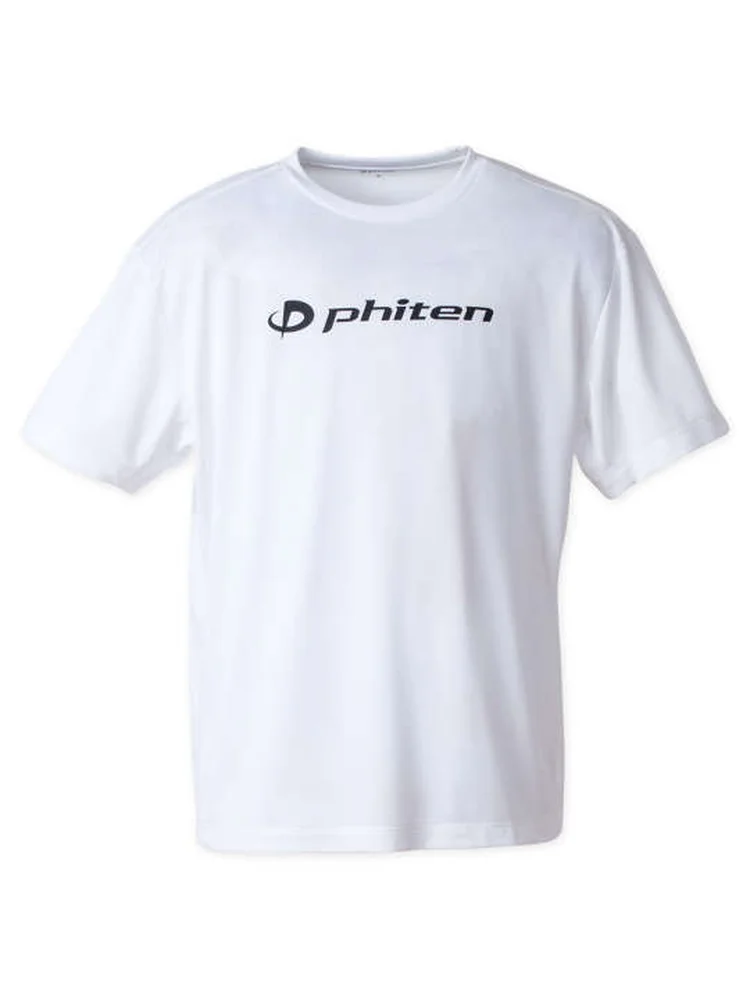 ネイビー 【Phiten(ファイテン)】RAKUシャツロゴ入り半袖Tシャツ