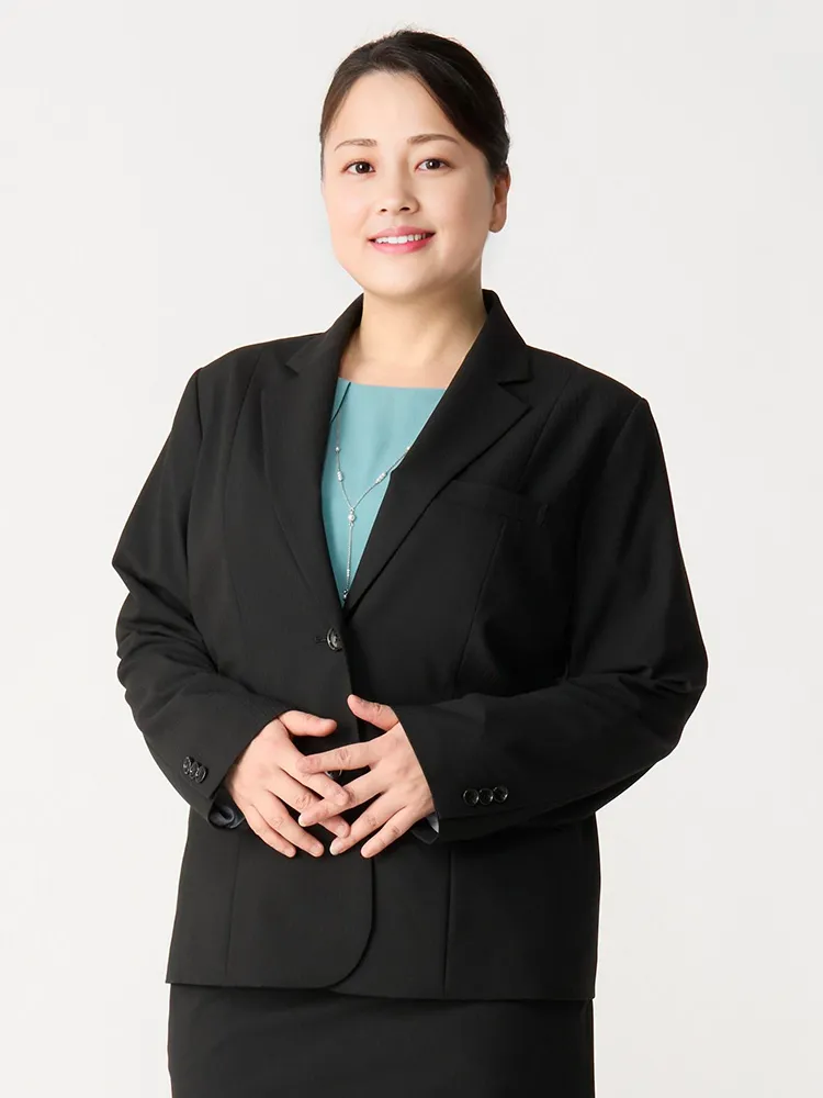 シャドーストライプ】【洗える】スーパーストレッチジャケット