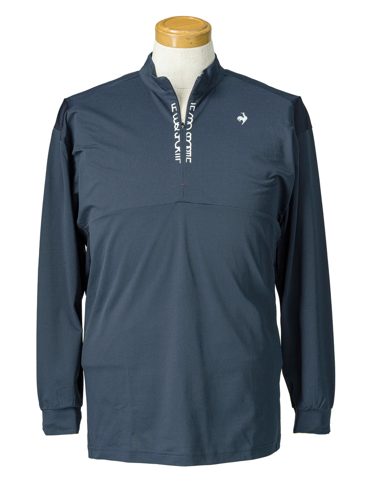 カーキー 【ルコックゴルフ】スポーティハーフジップ長袖シャツ