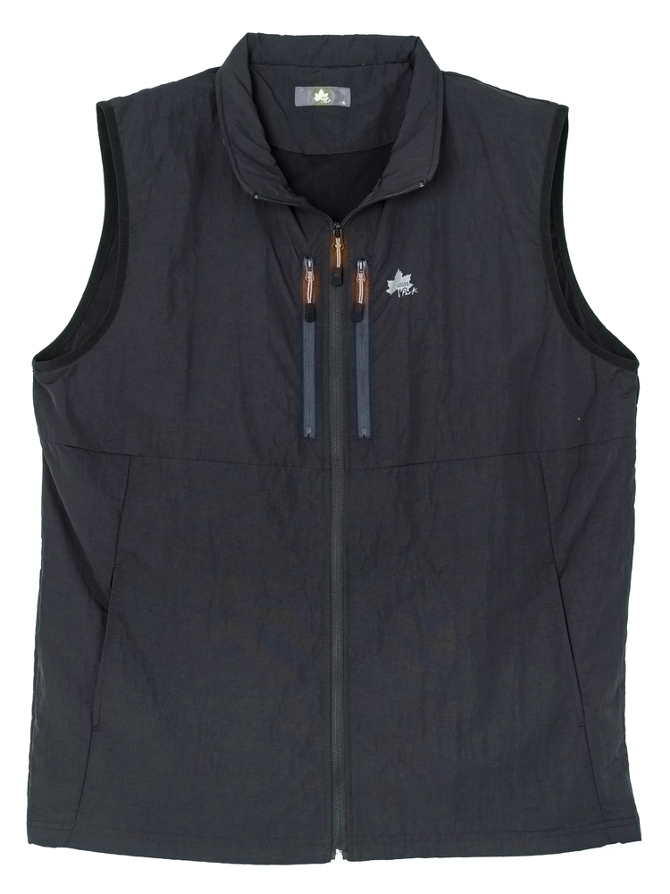 ブラック 【ロゴスパーク】ナイロンワッシャー裏メッシュベスト