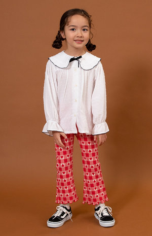 ☆SALE☆【リンク】総柄ジャガードフレアパンツ 10分丈（J420025