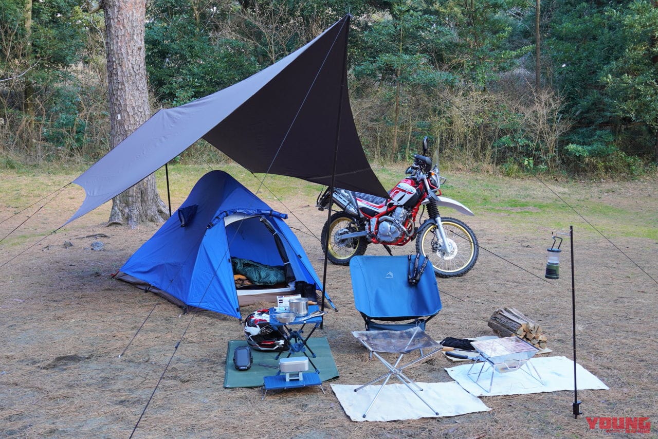 発売記念】ワークマンで買えるモノ縛り！ キャンプツーリングしてみた