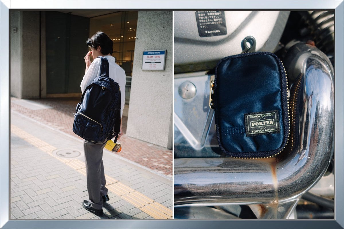 大人のIRON BLUEが新鮮！】ポーター「タンカー」の“新色”が、街中で