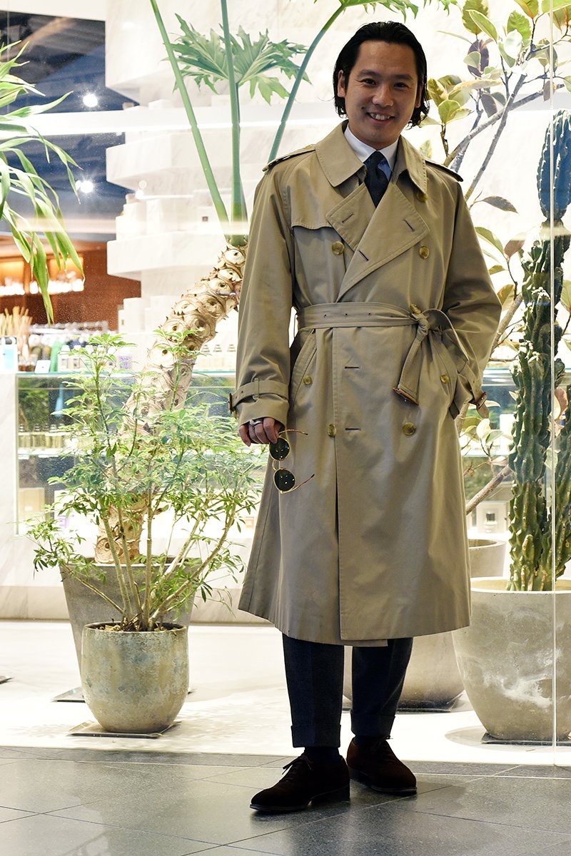 一枚袖特有の美しいカタノ落ち方！この春、コートはヴィンテージ