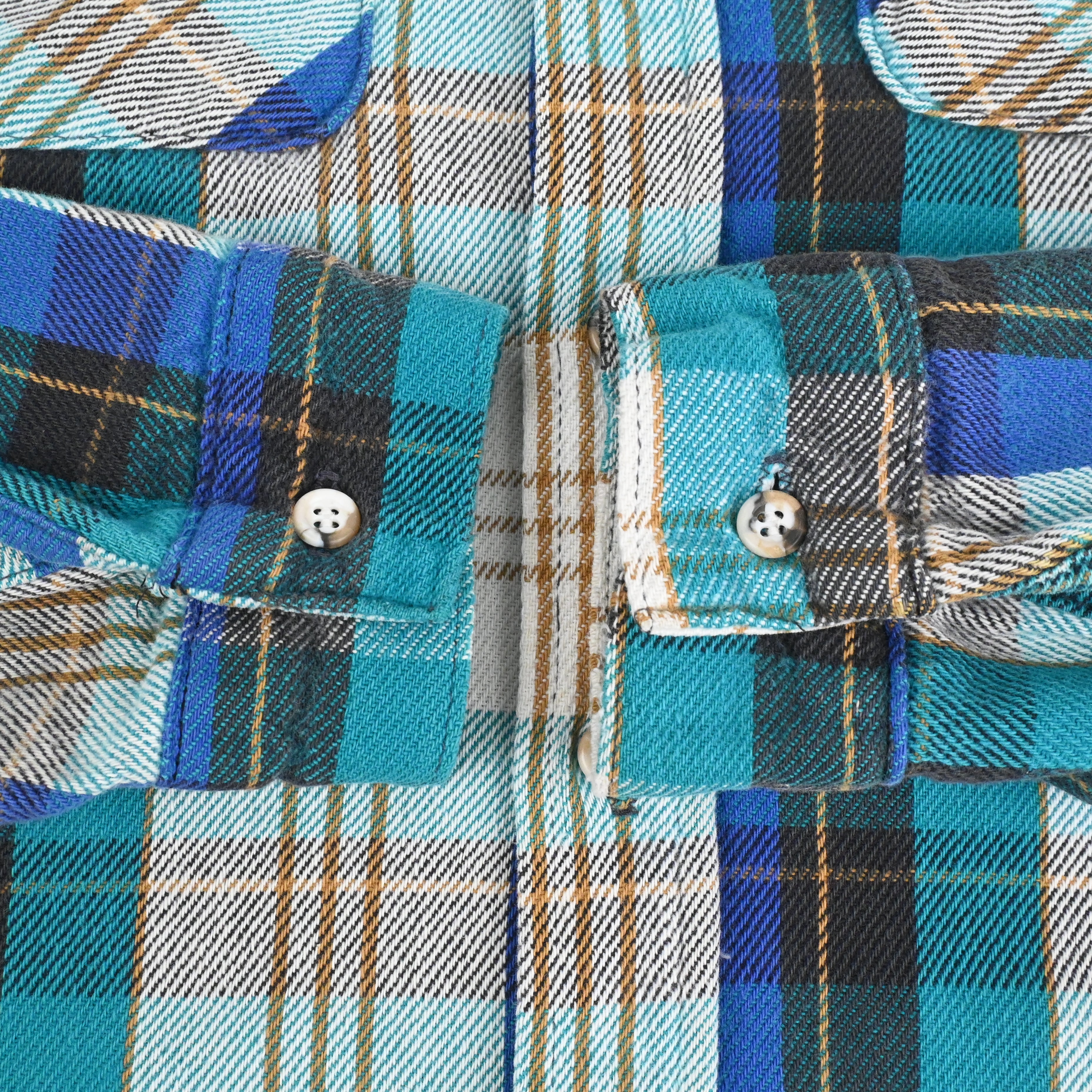 80's FIVE BROTHER FLANNEL L/S SHIRT SIZE L-TALL