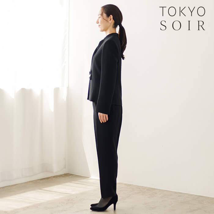 TS-C001 PANTSUIT 9号・ブラック｜東京ソワールオンラインストア