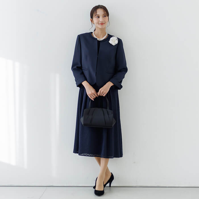 15号～19号｜ノーカラージャケットとオパールワンピースのアンサンブル