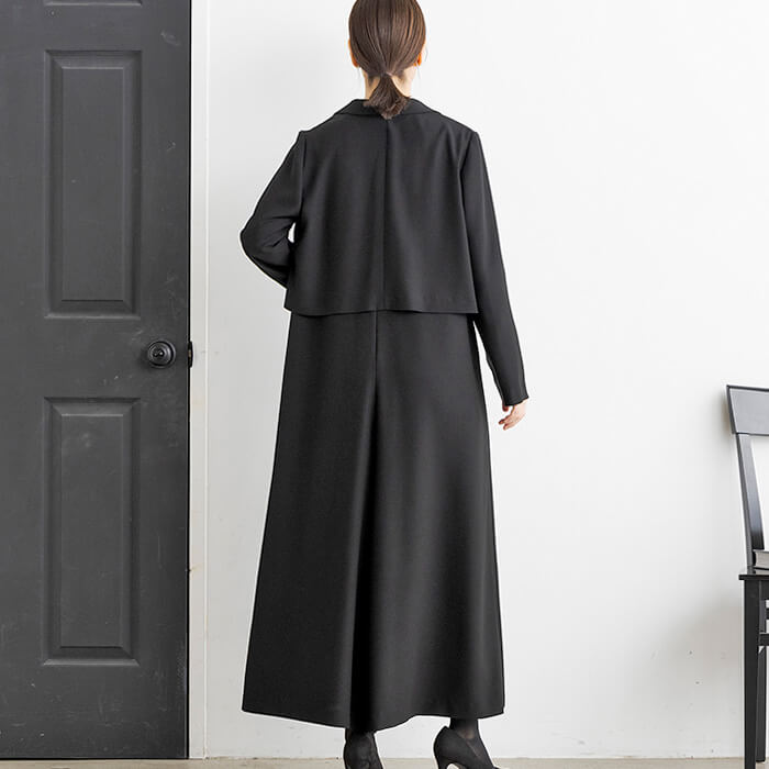 ドレッシーなオールインワンスーツ 9号・ブラック｜東京ソワール