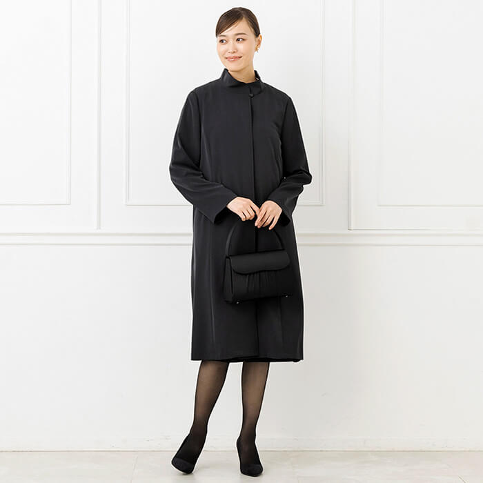 ライナーつき合繊素材のコート M・ブラック｜東京ソワールオンライン