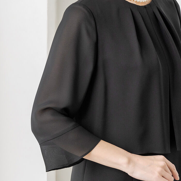 洗える｜涼しく軽やか、夏の定番ワンピース 13号・ブラック｜東京