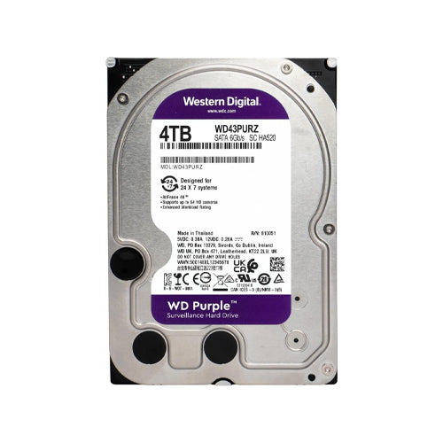 WD Purple Surveillance 4TB Hard Drive - WD43PURZ – formonixuae