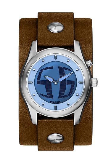 Y2K Big Tic 40MM ブラウン レザーウォッチ - LE1229 - Fossil