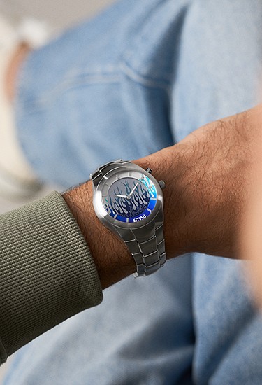 Y2K Big Tic Stainless Steel Watch - LE1234 - Fossil