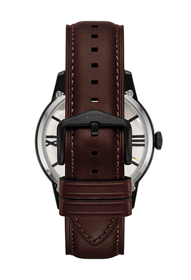 TOWNSMAN オートマティック ダークブラウン レザーウォッチ - ME3098