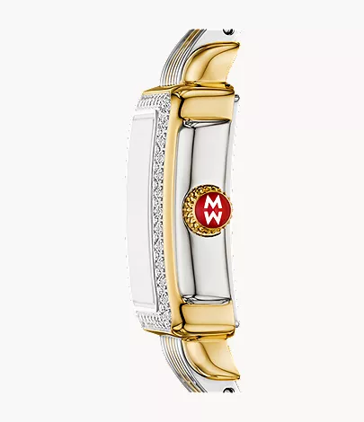 Deco Madison Mini Diamond Two-Tone 18K Gold-Plated Watch