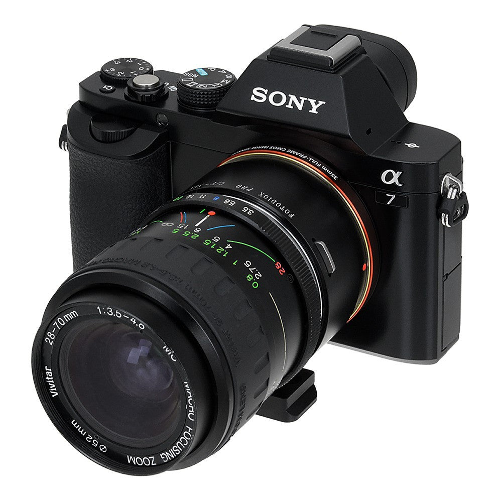 Contax/Yashica (CY) SLR Lens to Sony Alpha E-Mount Camera Body