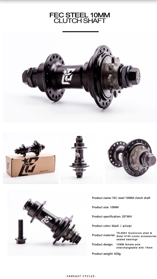 Far East Cycles Freecoaster Nabe / Hub Black 10mm – Fourpegsbmx Shop