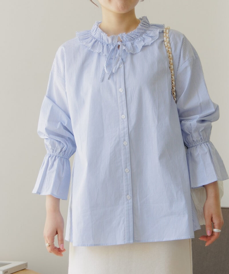 30%OFF】flower collar blouse～ﾌﾗﾜｰｶﾗｰﾌﾞﾗｳｽ | flower／フラワー公式通販