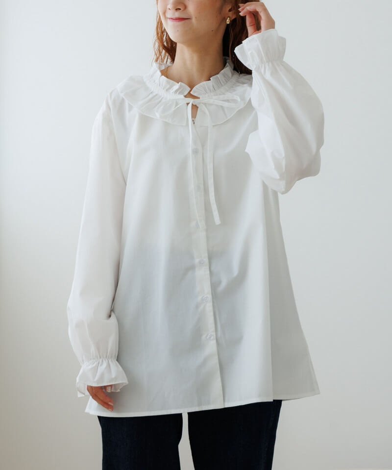 50%OFF】classic frill blouse～ｸﾗｼｯｸﾌﾘﾙﾌﾞﾗｳｽ | flower／フラワー公式通販