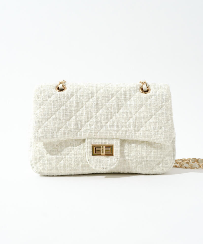 30%OFF】tweed chain bag～ﾂｲｰﾄﾞﾁｪｰﾝﾊﾞｯｸﾞ | flower／フラワー公式通販