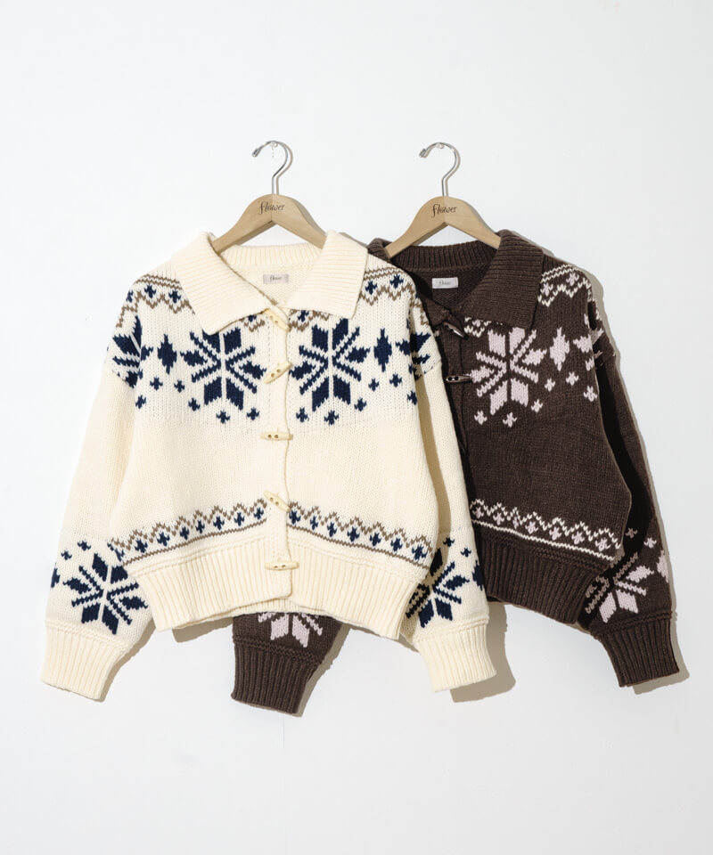 20%OFF】snowflake cardigan～ｽﾉｰﾌﾚｰｸｶｰﾃﾞｨｶﾞﾝ | flower／フラワー公式通販
