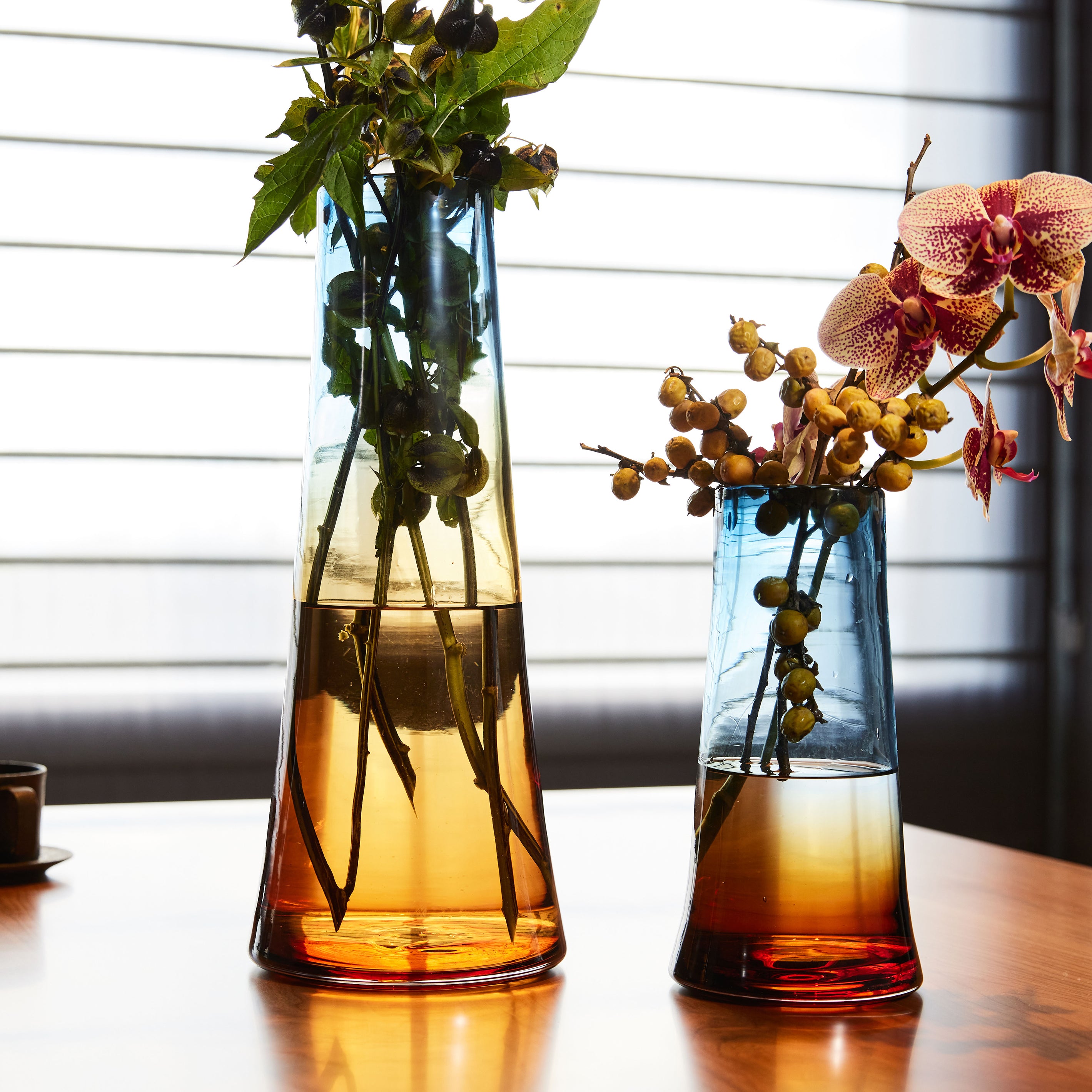 空を表現したグラデーションが美しいガラスの花瓶【Ciel - シエル】