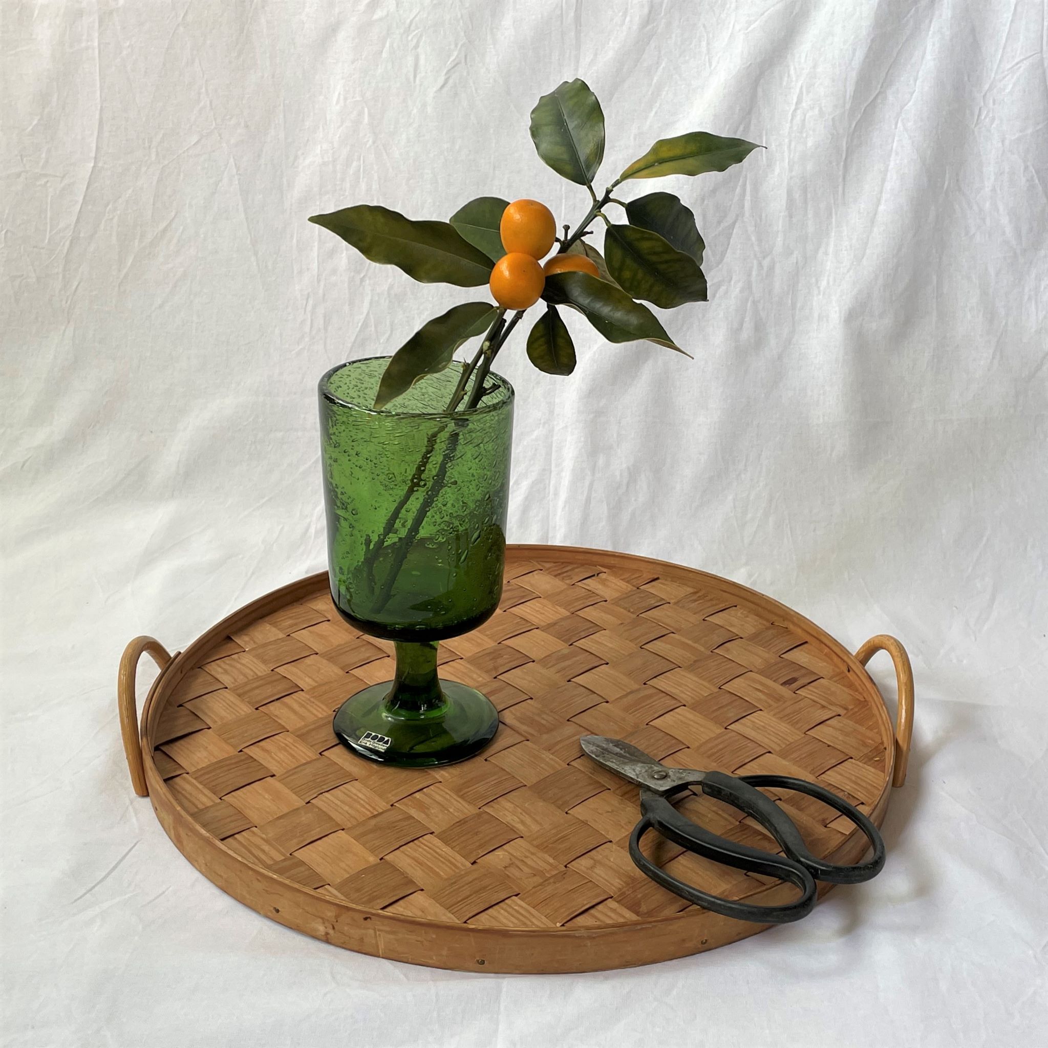 グリーンのガラス / 花瓶・ゴブレット / Erik Höglund・エリック