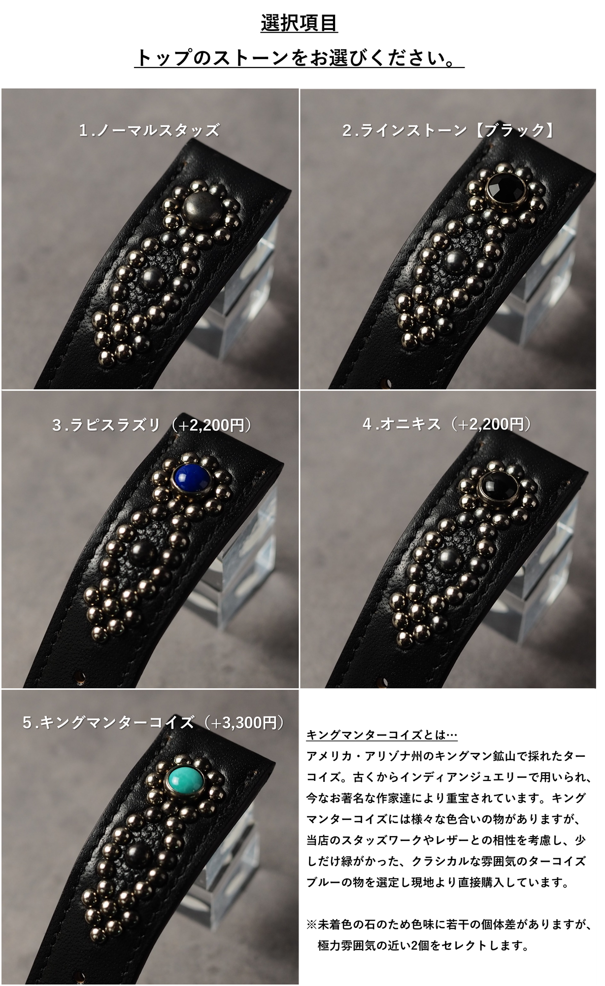 G-SHOCK用ベルト（バンド）【STUDS（スタッズ）】 ブラック ARROW