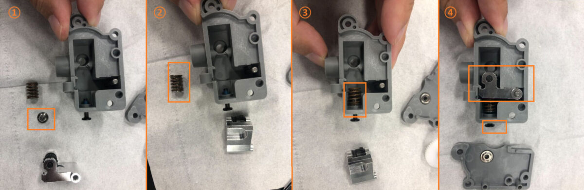 Adventurer5M】エクストルーダーバネのはめ方 - FLASHFORGE